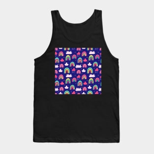 Rainbows And Clouds Tank Top